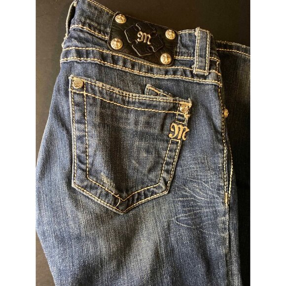 Miss Me Jeans JPS5152SK Skinny Distressed Womens 26 Casual Denim Outdoors - Picture 2 of 15